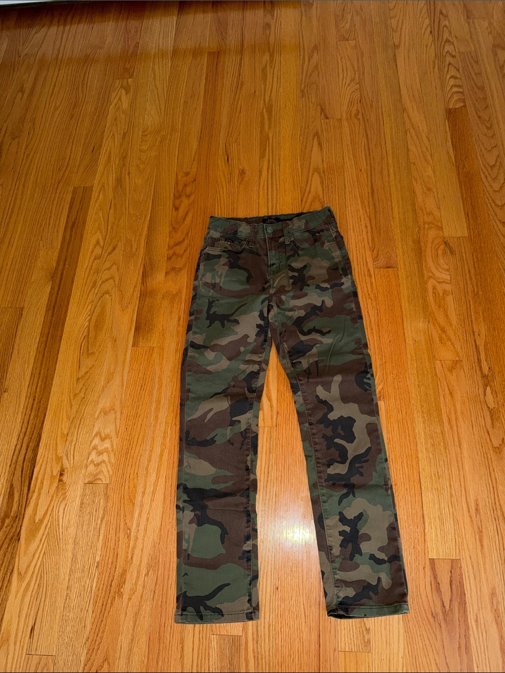 Ralph Lauren Boys Camo  slim straight pants - Green/Brown
